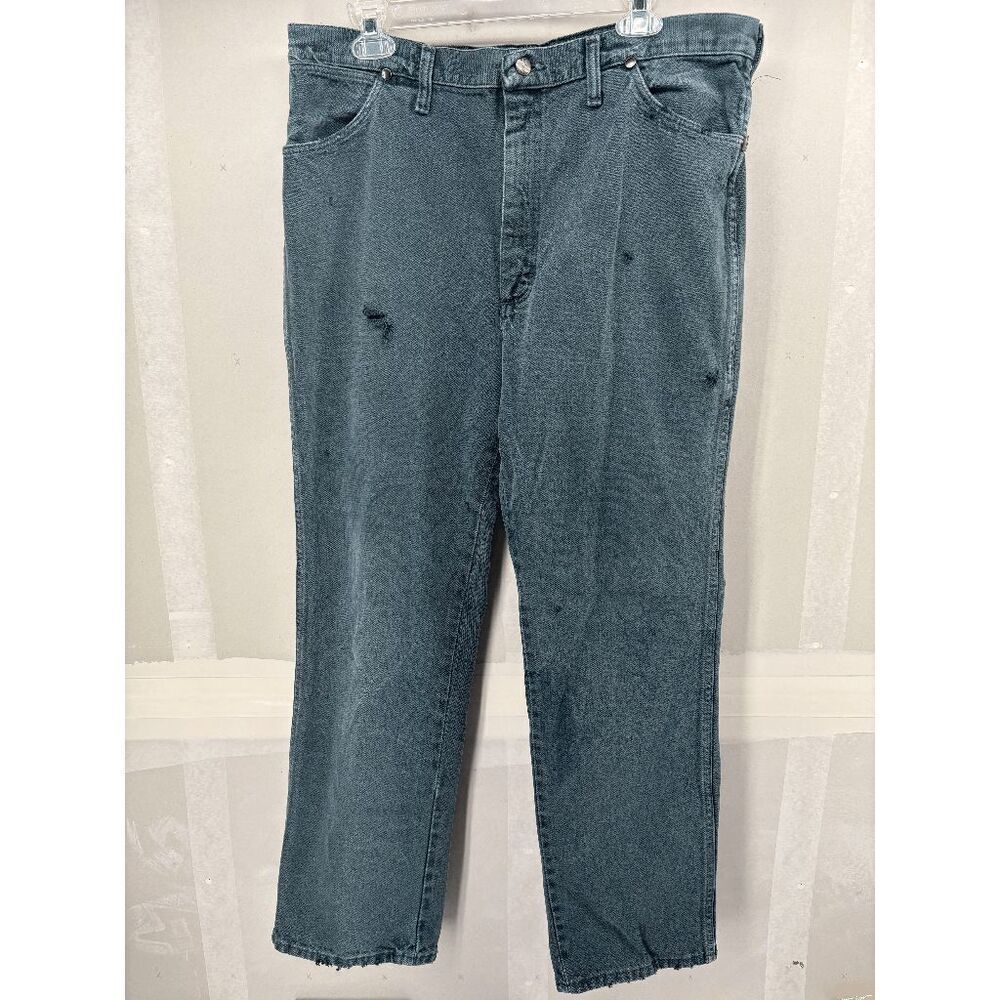 Vintage Wrangler Made In USA 936KMT Dark Green Jeans Size 34x29 Western‎ 80/90s